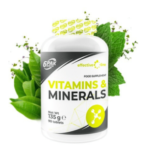 6PAK Vitamins and Minerals – 90tab