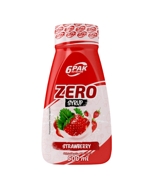 6PAK Syrup Zero Strawberry – 500ml