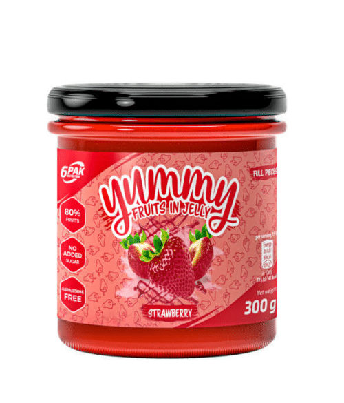 6PAK Yummy Fruits in Jelly Strawberry