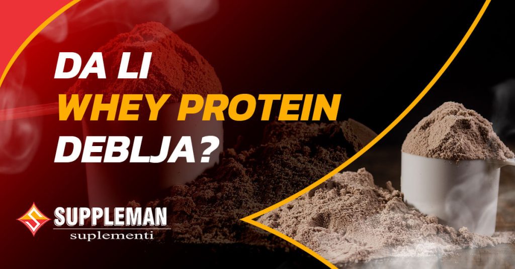 Da li Whey protein deblja?
