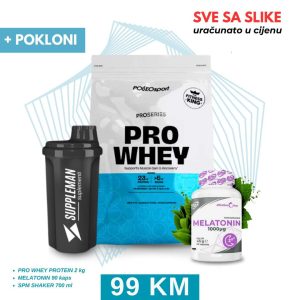 PRO WHEY PROTEIN + Melatonin + Shaker (Paket)