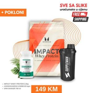 Impact Whey Protein + Asvaganda KSM i Shaker ( Gratis )