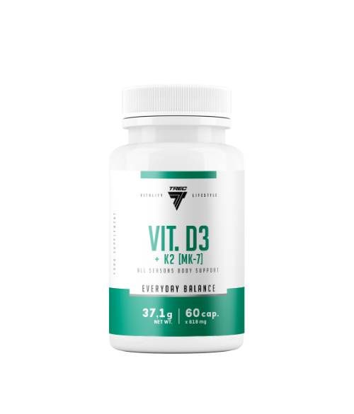 TREC Vitamin D3+K2 (MK7) - 60caps