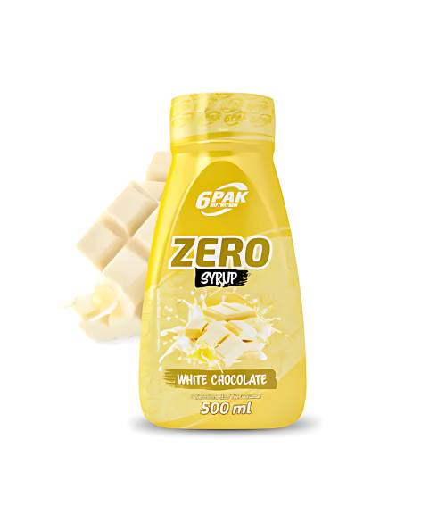 6PAK Nutrition Syrup Zero 500ml White Chocolate